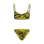 The Attico Bicolor Polyester Bikini