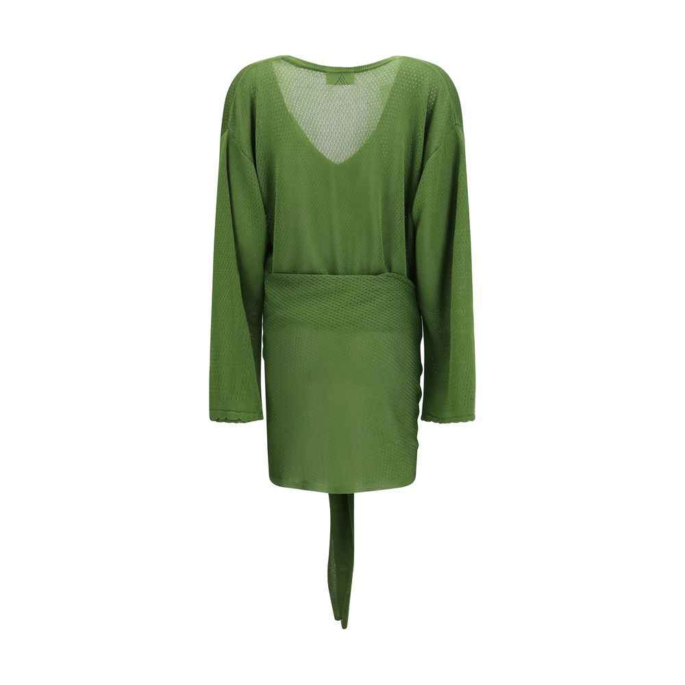 The Attico Bicolor Viscose Casual Dress