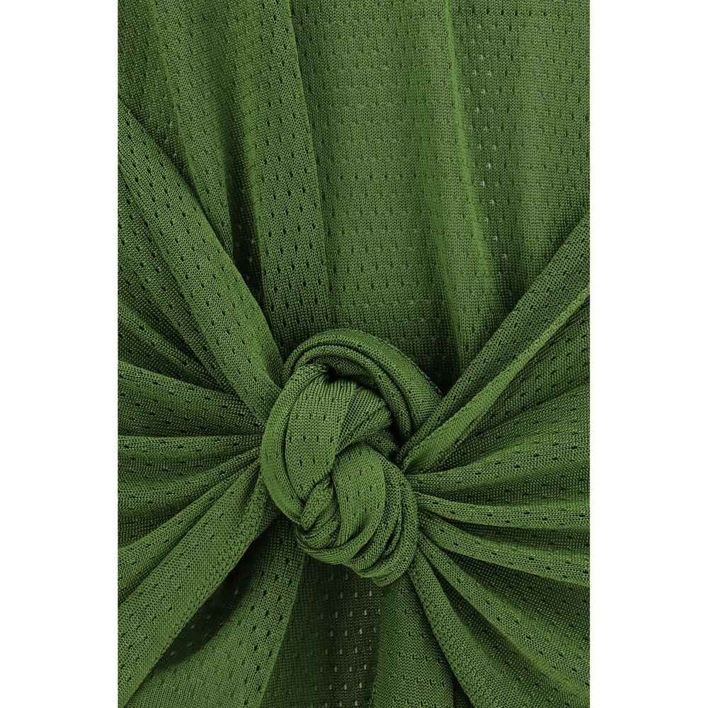 The Attico Bicolor Viscose Casual Dress