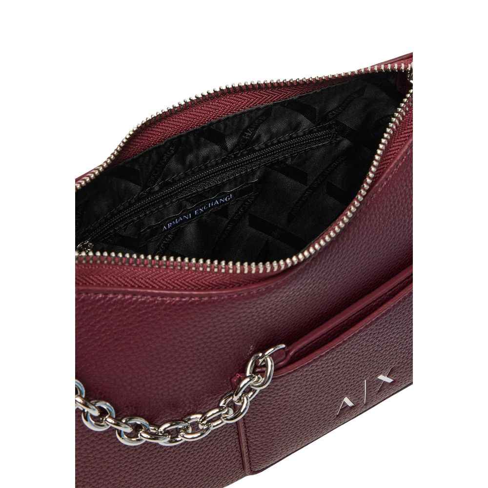 Armani Exchange Bordeaux Polyester Handbag