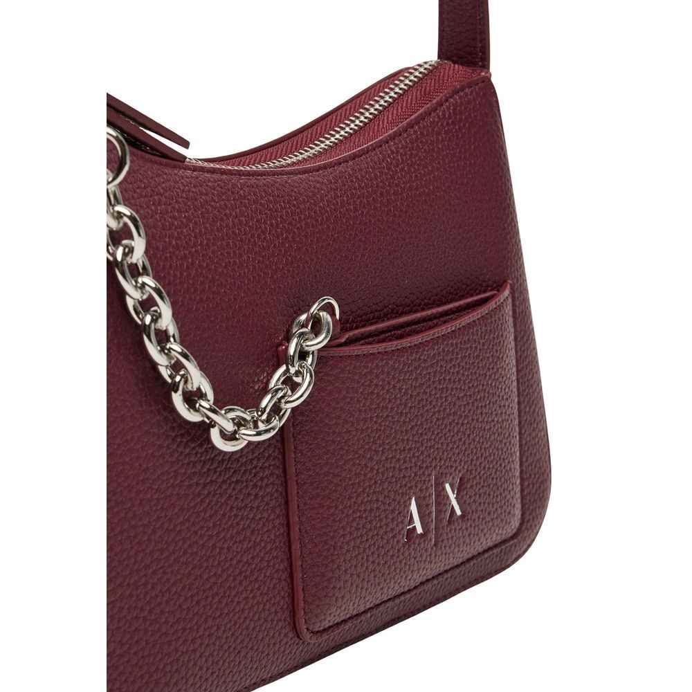 Armani Exchange Bordeaux Polyester Handbag