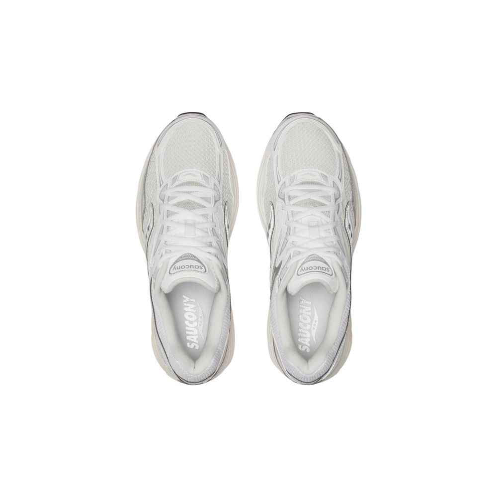 Saucony Silver Synthetic Athletic Sneakers