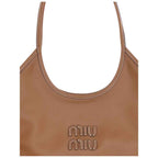 Miu Miu Brown Calf Leather Bos Taurus Shoulder Bag