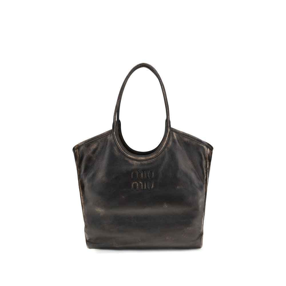 Miu Miu Brown Calf Leather Bos Taurus Shoulder Bag
