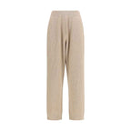 Brunello Cucinelli Beige Cashmere Casual Pants