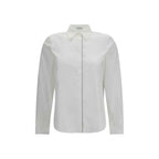 Brunello Cucinelli White Cotton Dress Shirt