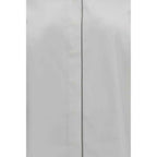 Brunello Cucinelli White Cotton Dress Shirt
