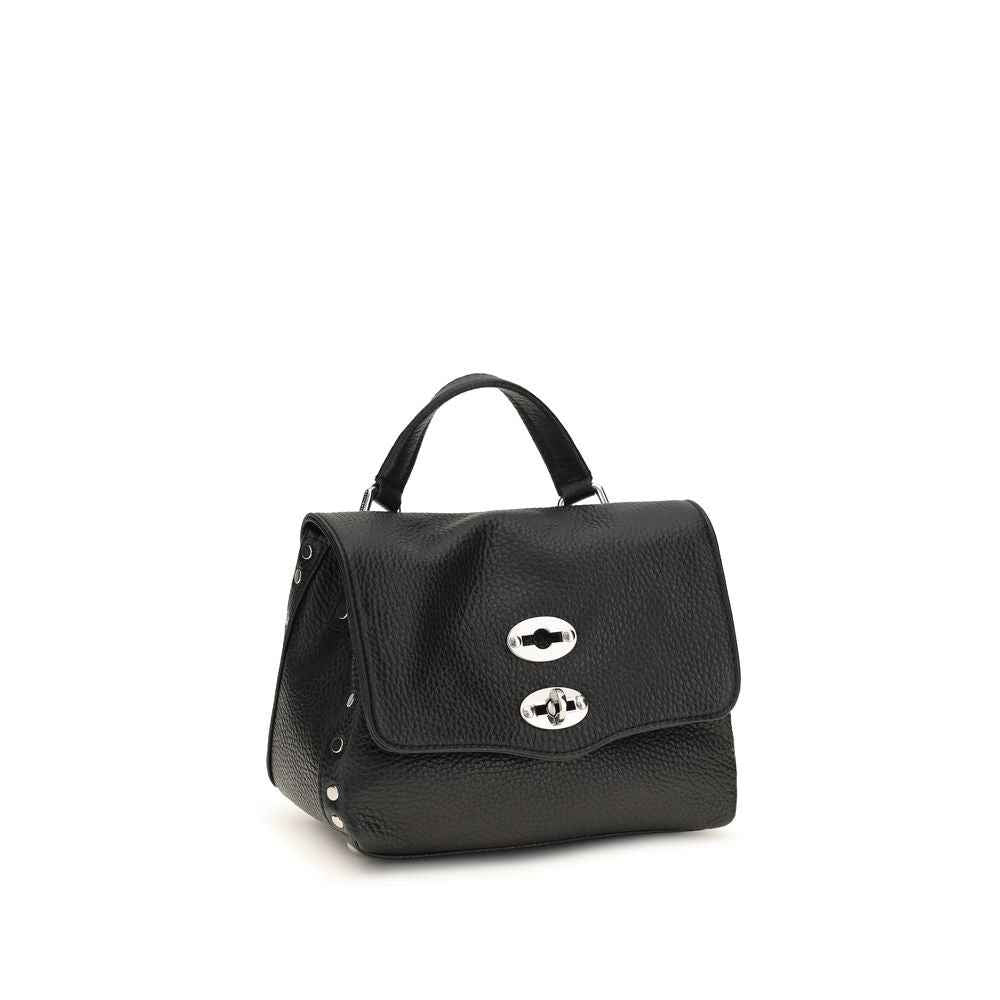 Zanellato Black Calf Leather Bos Taurus Shoulder Bag