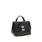 Zanellato Black Calf Leather Bos Taurus Shoulder Bag