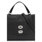 Zanellato Black Calf Leather Bos Taurus Shoulder Bag