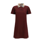 Burberry Bordeaux Cotton Casual Dress