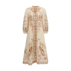 Zimmermann Beige Linen Casual Dress