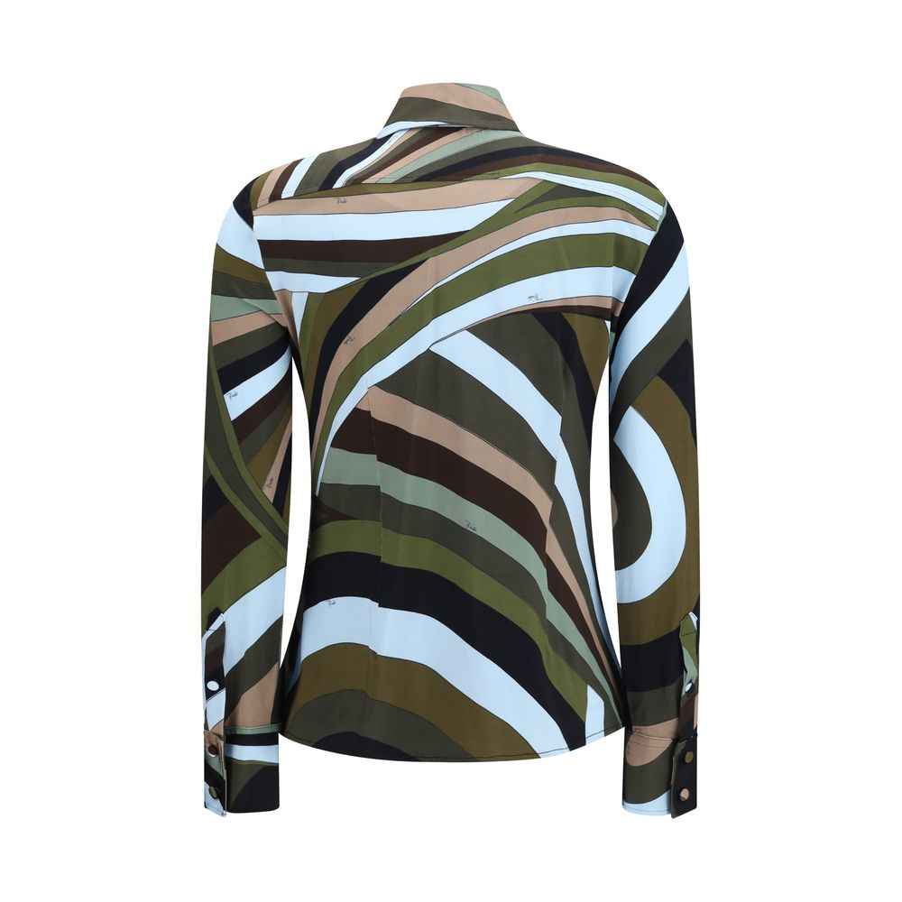 Emilio Pucci Multicolor Viscose Pattern Shirt