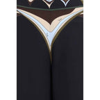 Emilio Pucci Black Silk Flared Pants