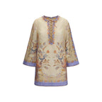 Zimmermann Multicolor Linen Casual Dress
