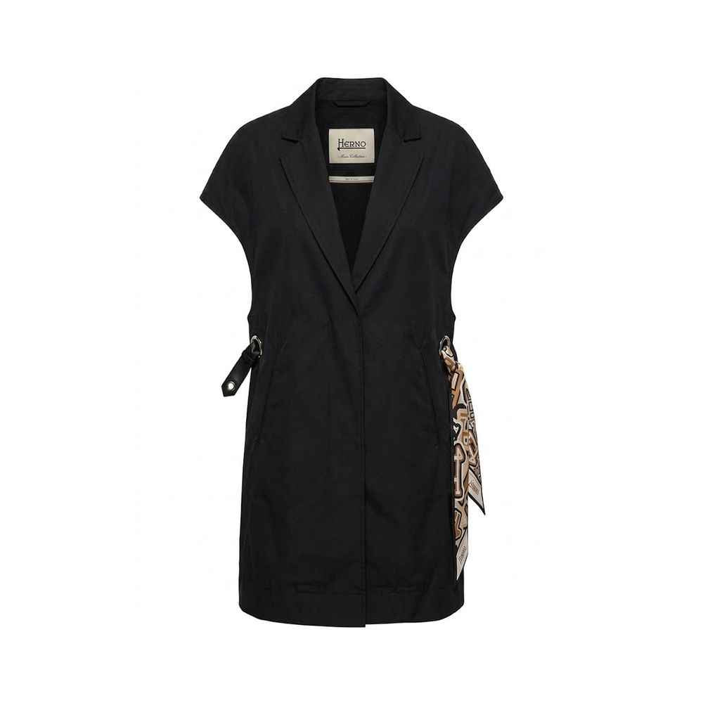 Herno Black Cotton Casual Dress