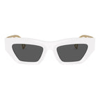 Versace White Acetate Sunglasses