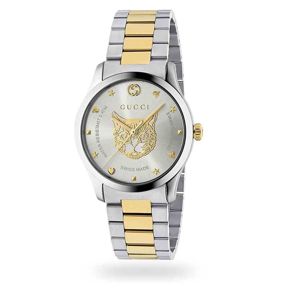 Gucci Silver Stainless Steel Dress Watch