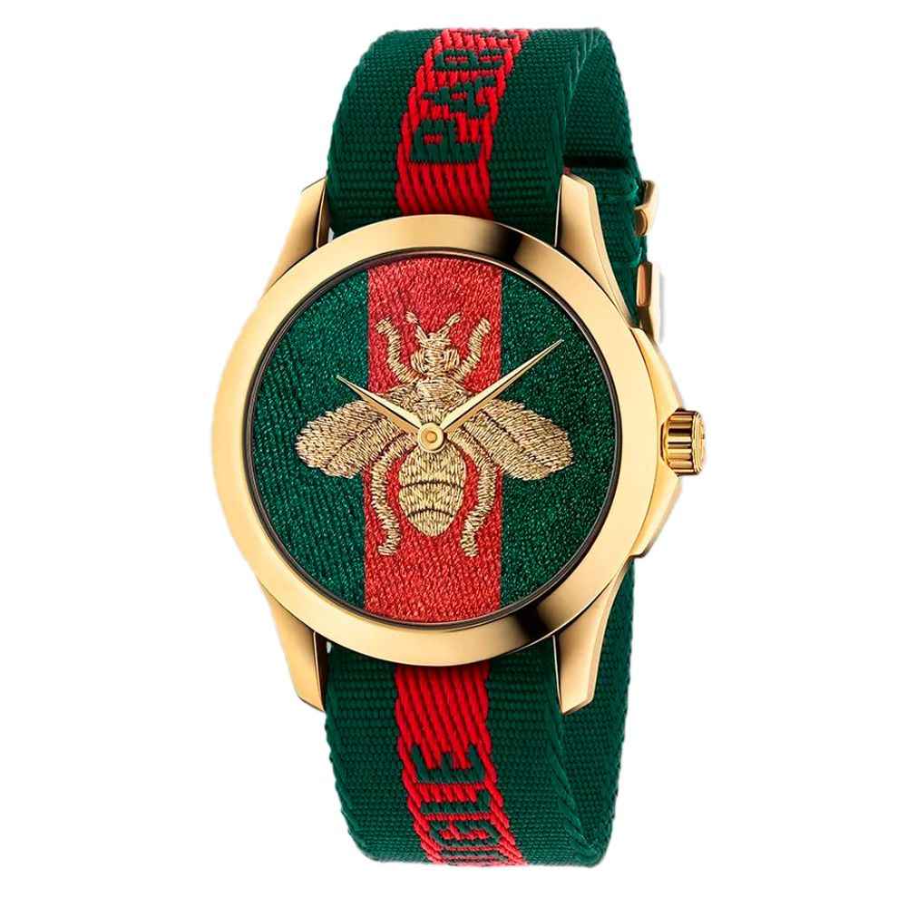 Gucci Multicolor Nylon Bracelet Watch
