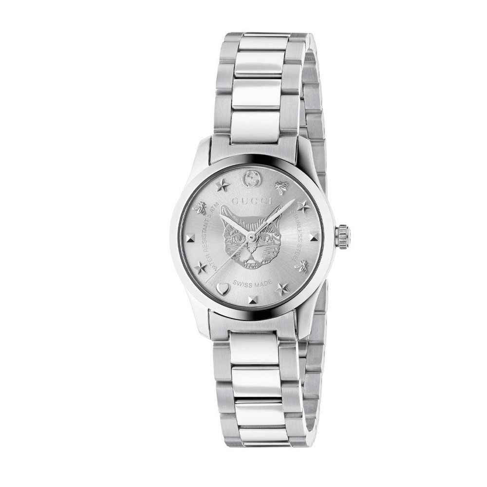 Gucci Gray Stainless Steel Dress Watch