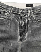 Dolce & Gabbana Grey Washed Mid Waist Straight Denim Jeans