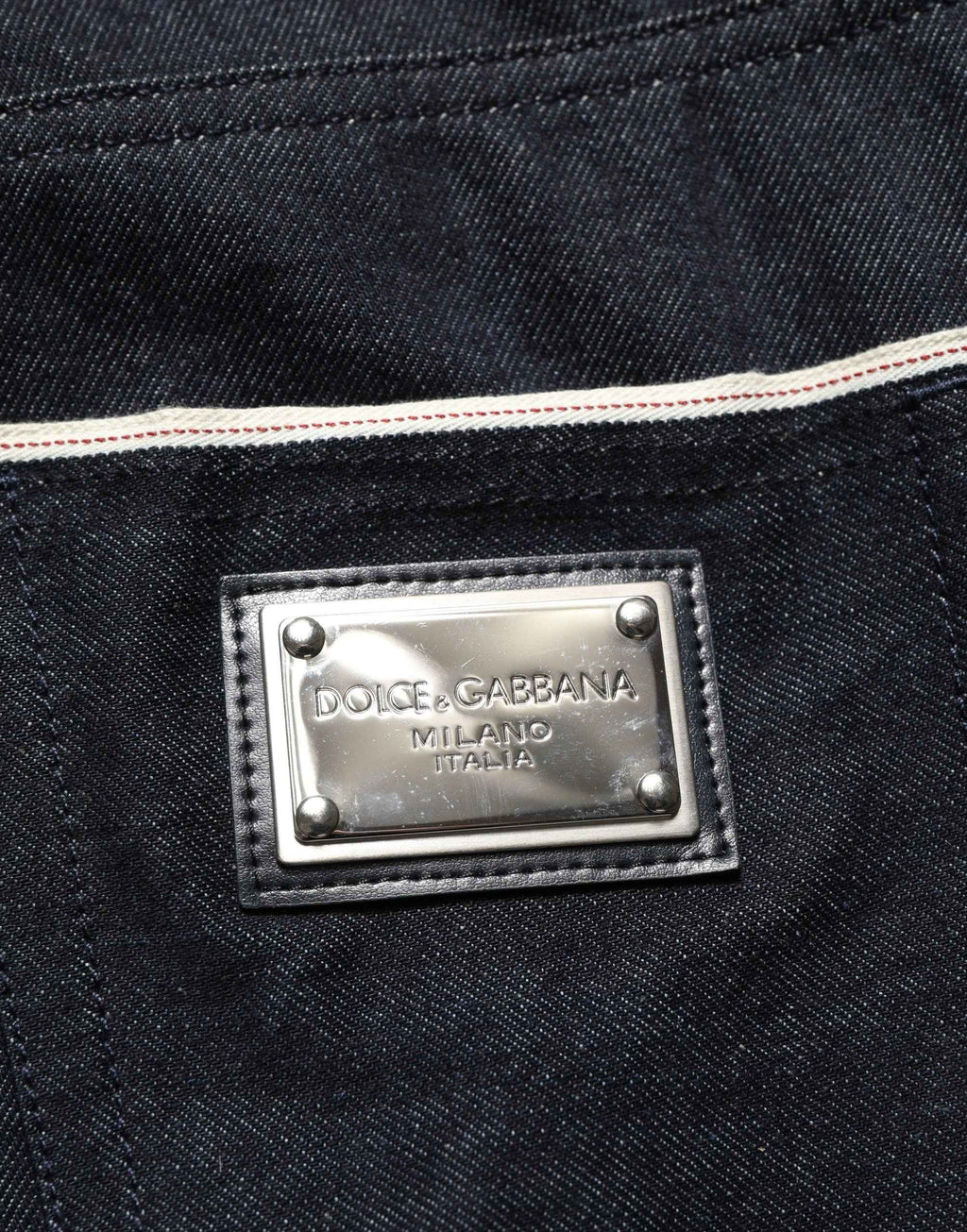 Dolce & Gabbana Black Cotton Mid Waist Classic Men Denim Jeans