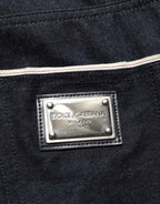 Dolce & Gabbana Black Cotton Mid Waist Classic Men Denim Jeans