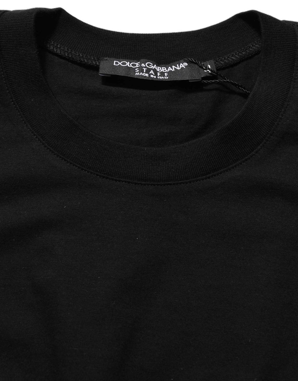 Dolce & Gabbana Black Long Sleeves Crew Neck Pullover Sweater