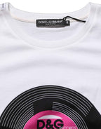 Dolce & Gabbana White D&G WE LOVE JAPAN Print Cotton T-shirt