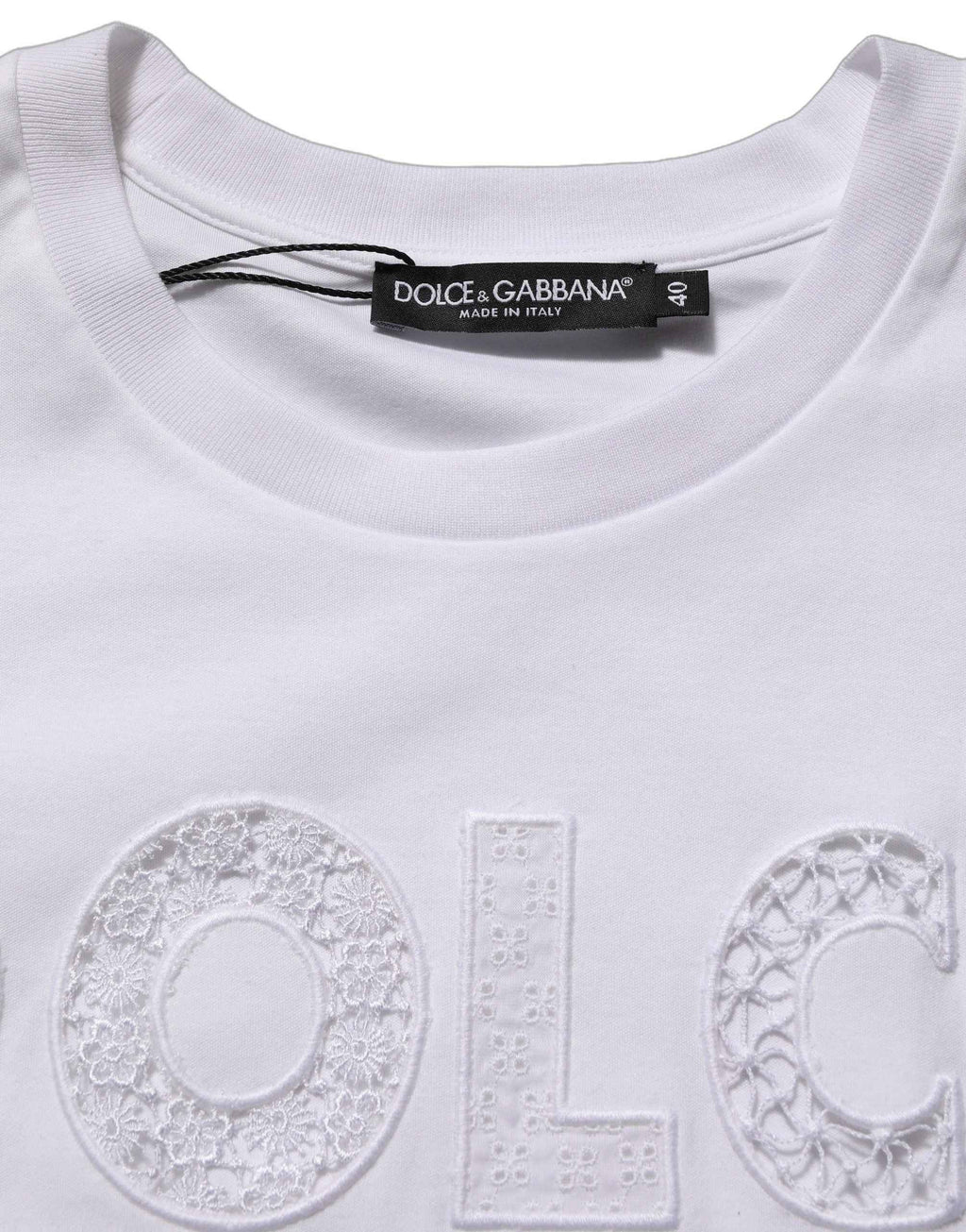 Dolce & Gabbana White Logo Round Neck Sleeveless T-shirt