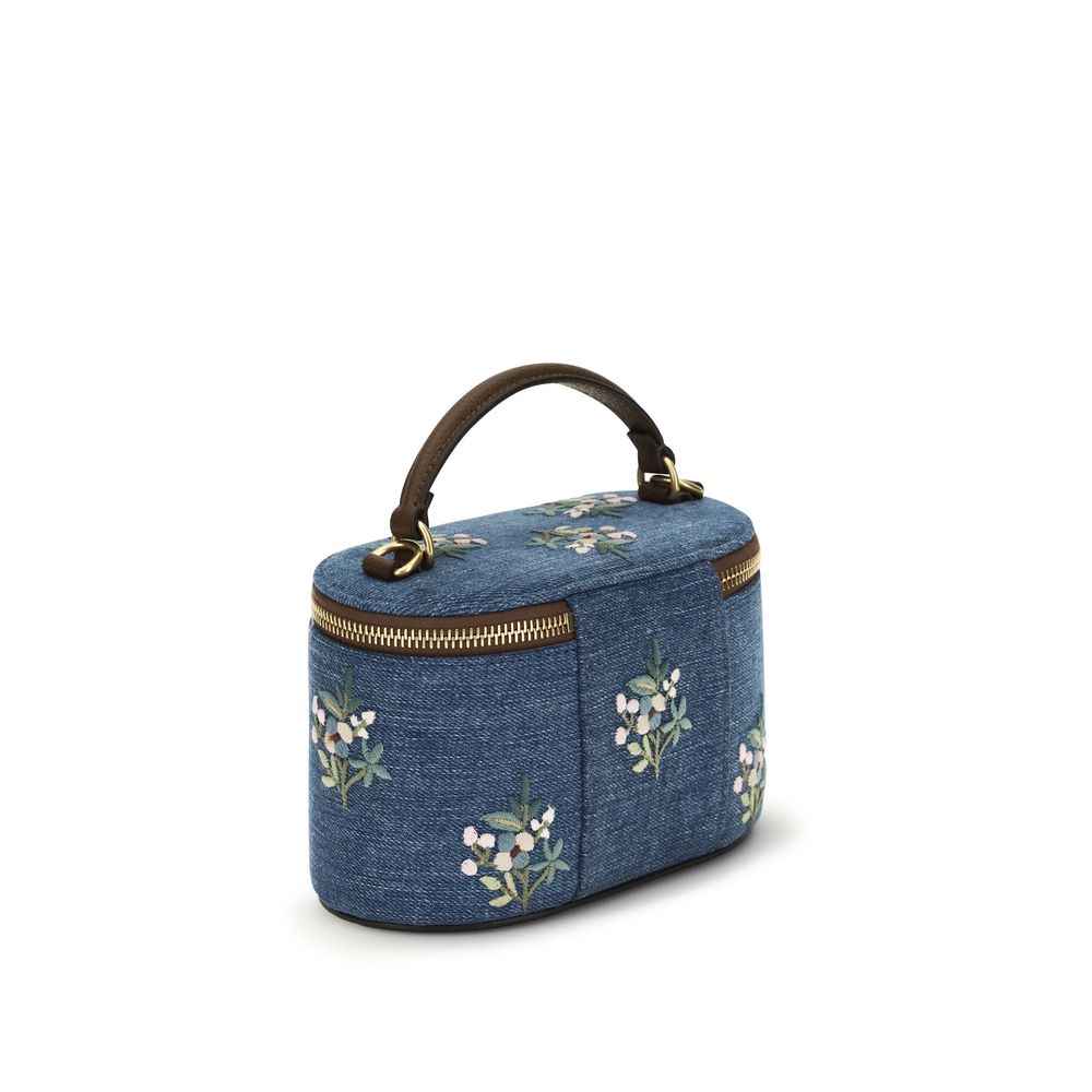 Valentino Garavani Blue Cotton Handbag