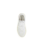 Autry White Calf Leather Bos Taurus Low Top Sneakers