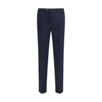 Brunello Cucinelli Black Cotton Chino Pants