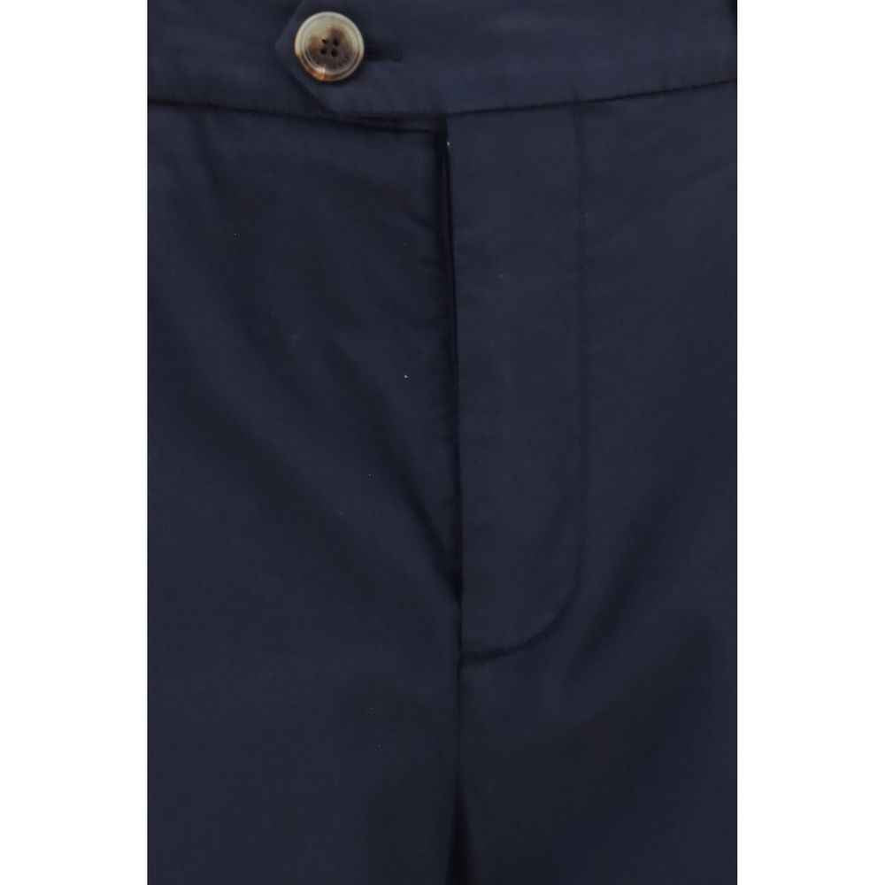 Brunello Cucinelli Black Cotton Chino Pants