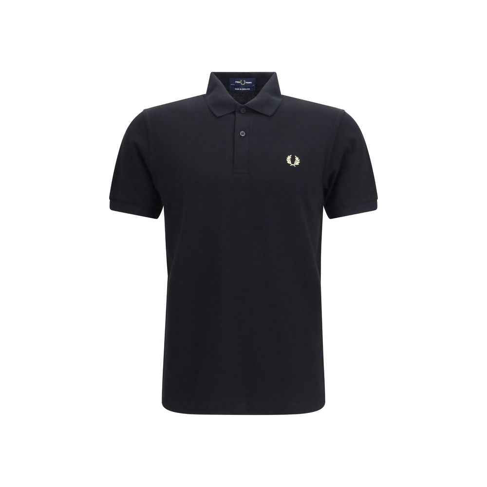 Fred Perry Black Cotton Polo Shirt