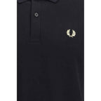 Fred Perry Black Cotton Polo Shirt
