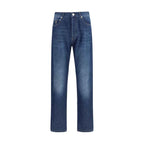 Brunello Cucinelli Blue Cotton Jeans Denim