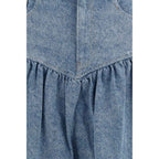 Ganni Blue Denim Skirt