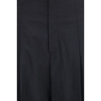 Brunello Cucinelli Black Cotton Casual Pants