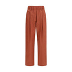 Brunello Cucinelli Orange Cotton Casual Pants