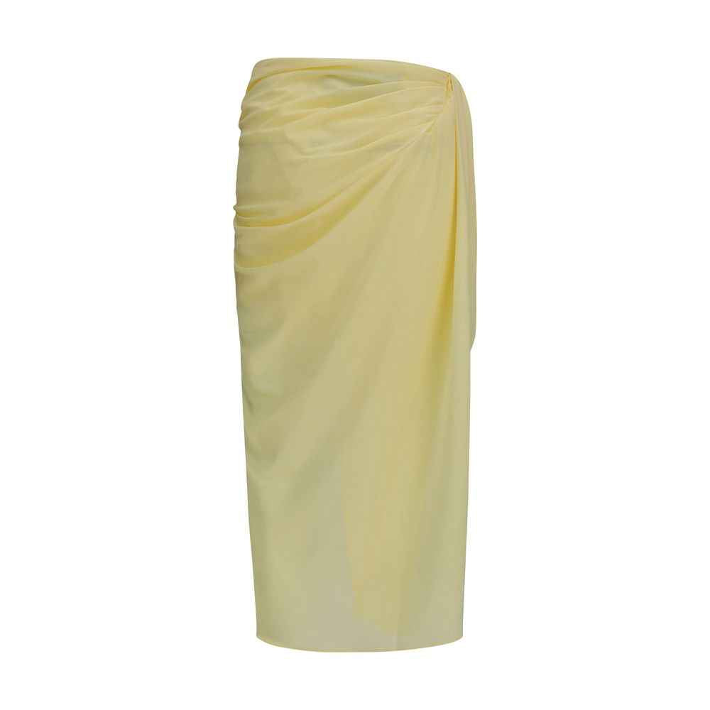 Jacquemus Bicolor Polyester Midi Skirt