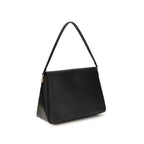 Tory Burch Black Calf Leather Bos Taurus Shoulder Bag