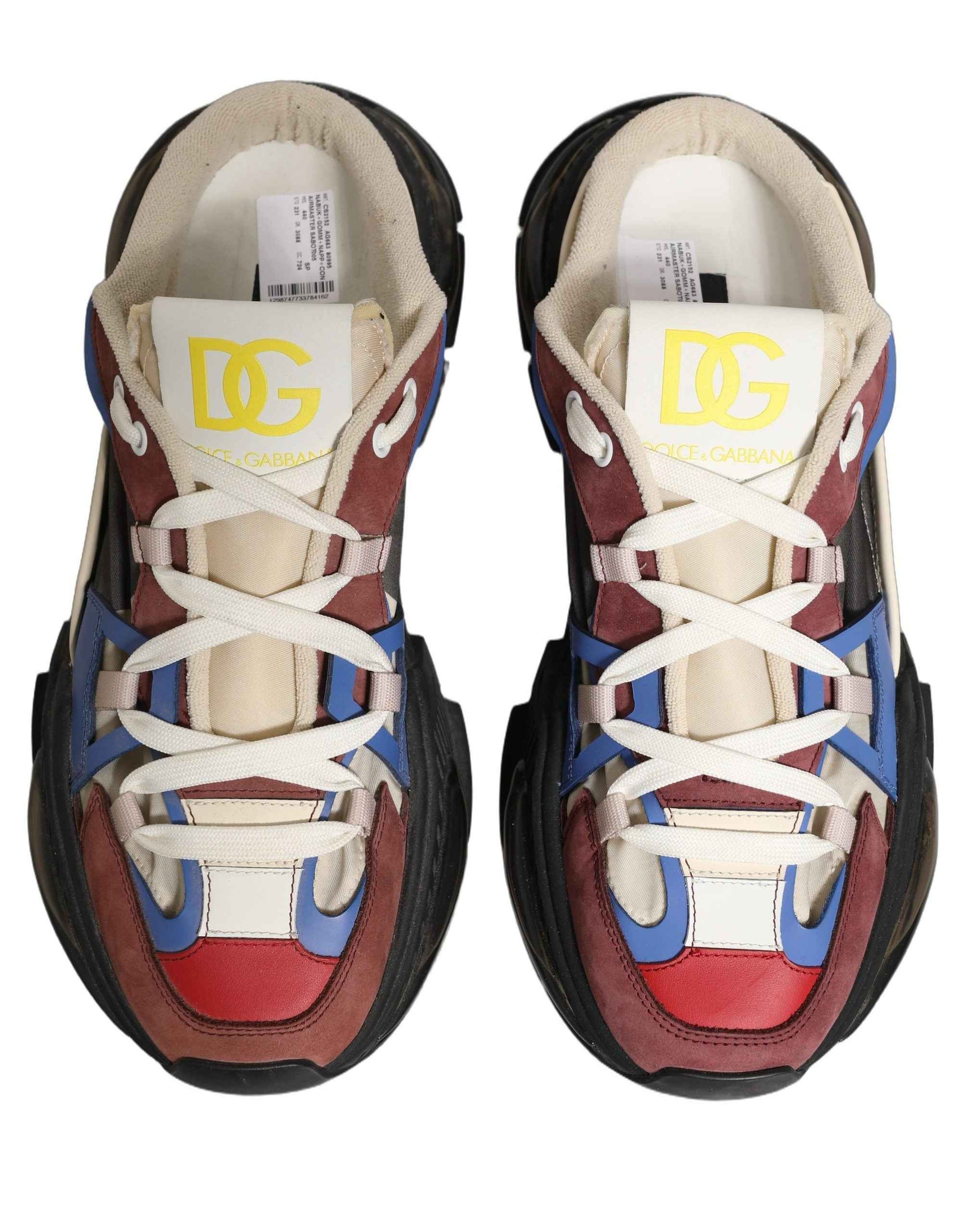 Dolce & Gabbana Multicolor Panelled Airmaster Sneakers Shoes