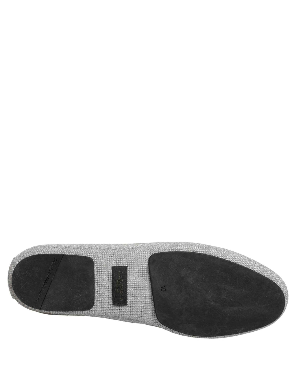 Dolce & Gabbana Gray Crown Rose Angel Embroidery Loafer Shoes