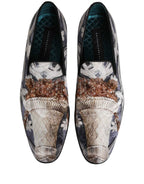 Dolce & Gabbana Multicolor Floral Tapestry Embroidery Loafer Shoes
