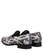 Dolce & Gabbana Multicolor Floral Tapestry Embroidery Loafer Shoes