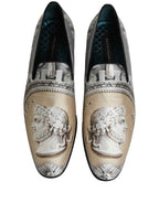 Dolce & Gabbana Multicolor Roman Slip On Dress Loafers Shoes