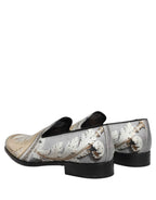 Dolce & Gabbana Multicolor Roman Slip On Dress Loafers Shoes