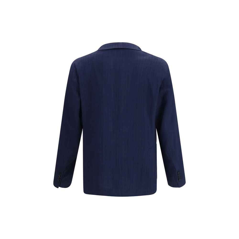 Tagliatore Blue Wool Oves Aries Blazer