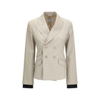Max Mara Beige Wool Oves Aries Blazer